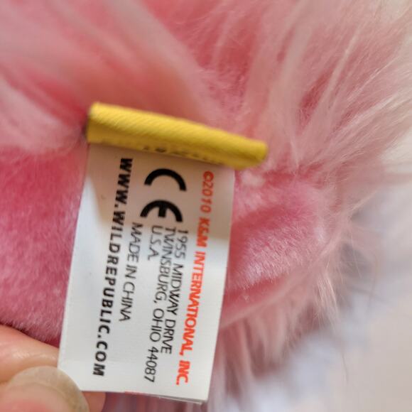 Pink Flamingo Stuffed Animal Plush Toy Bird Long Legs 17" Fluffy Wild Republic - Picture 12 of 16